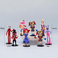 Set De 8 Figuras De Acción Anime El Circo Digital Ragatha Jax Pomni Muñecos De Colección PVC Decoraciones Para La Habitación Juguetes Para Adolescentes Y Adultos - details 1