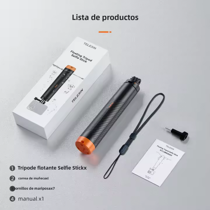 TELESIN Barra De Flotabilidad Subacuática Trípode Extensible Para Selfie Cámara Accesorios Para GoPro Insta360 DJI OSMO Accesorios De Natación - 1
