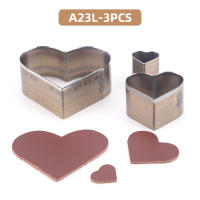 3Pcs Herramienta De Corte De Cuero Con Patrón Hueco Herramienta De Cortado De Efecto De Corazón/Gota De Agua/Pentagrama Para Artesanía De Cuero - details 10