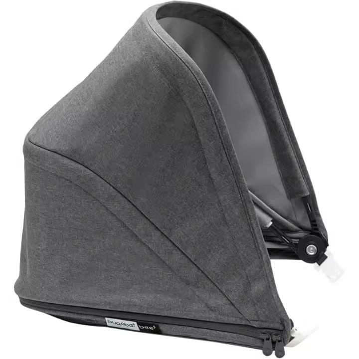 BUGABOO - capota para silla o carrito de bebé - Color GRIS MELANGE - Válido para modelos BEE 5 - Protección solar UPF 50+ - 1