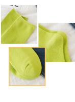 Calcetines De Mujer Moda Color Sólido Preppy Estilo Respirables Neón Largos Coreanos Blancos Casual Calcetines De Algodón Y Poliéster Con Spandex - details 10