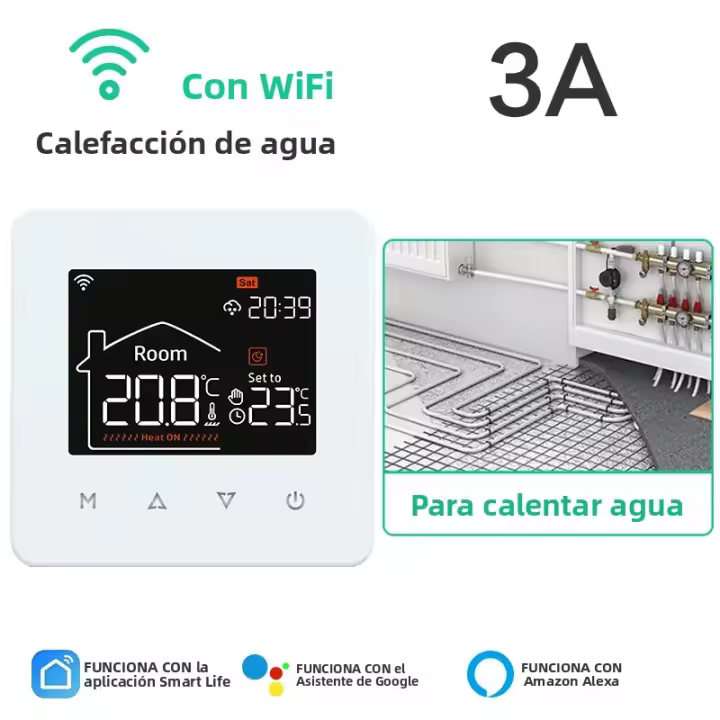 Termostato Inteligente Tuya Para El Hogar Control Remoto de Temperatura Para El suelo Eléctrico Y Calefacción De Gas Con Google Alexa - 1