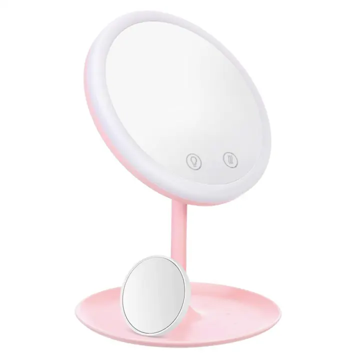 Mediawavestore Espejo Cosmético LED con Ventilación USB - 1