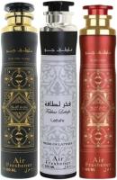 Pack de 3 ambientador árabe premium: Badee Al Oud Glory, Baeed Sublime y Fakhar Homme - Aerosol de 900ml Lattafa, | Fragancia casera de larga duración | Paquete de 3 - details 1