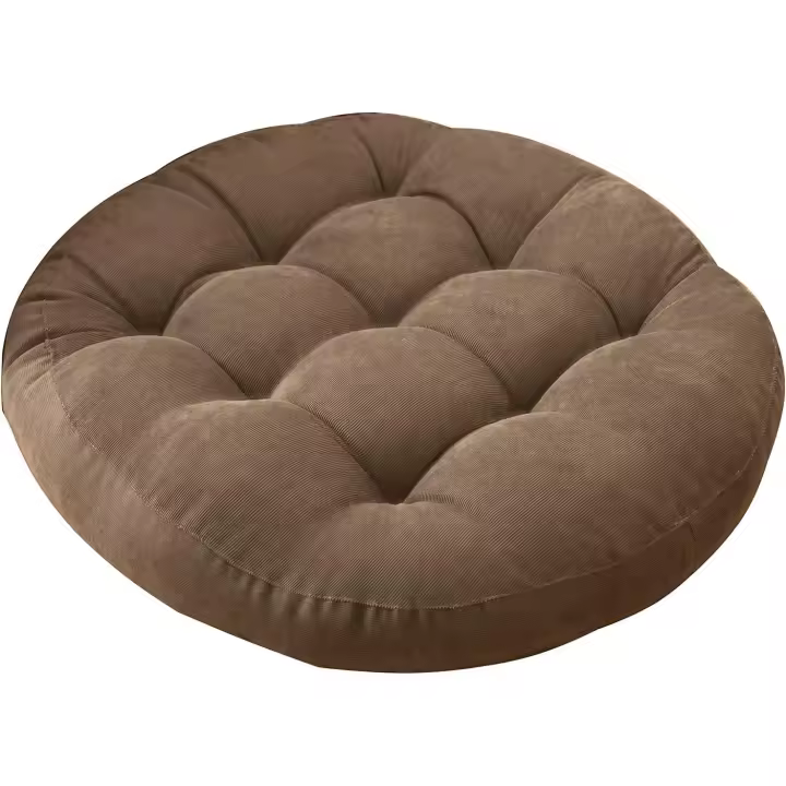 Round Chair Cushions, Chair Pad Cushions, Pearl Cotton Filled Corduroy Indoor Chair Cushion Cushions Patio Chair Cushions for Patio Garden Home Office Furniture - 1