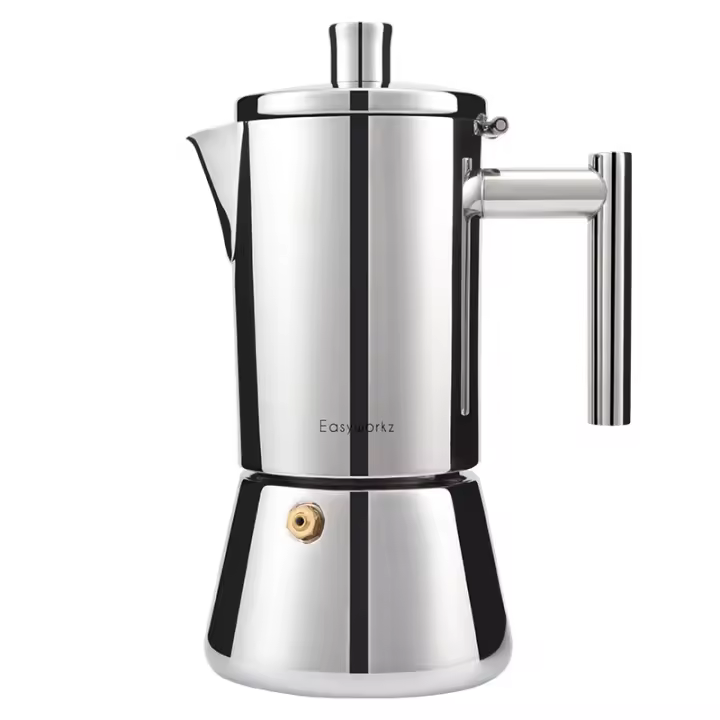 Cafetera espresso de Cocina Easyworkz de Maple inoxidable, cafetera italiana, cafetera Moka De inducción. - 1