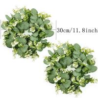 1Pcs Eucalipto Artificial Rama Verde Para Decoración De Hogar Y Bodas Guirnalda De Exterior Para Puerta Pared Y Ventana - details 0