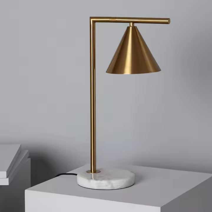 Lámpara de Mesa de Mármol y Metal Tinos - 1