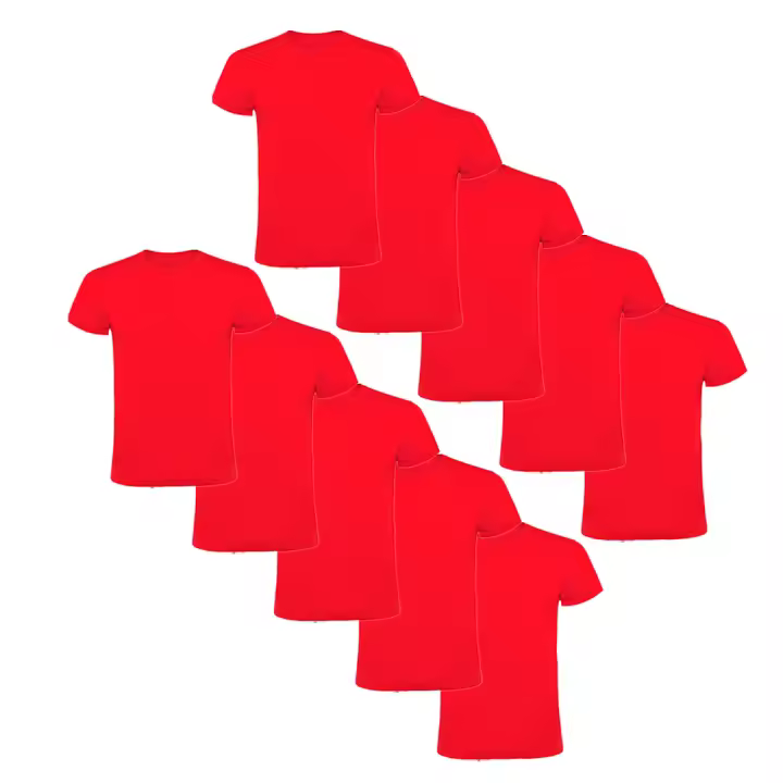 Pack 10 Camisetas Básicas de Algodón Roly - 1