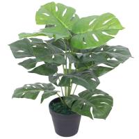 vidaXL Planta Monstera Artificial y Maceta Verde Decoración Hogar Flores Dimensiones 45 cm,  70 cm,  130 cm y mas - details 2