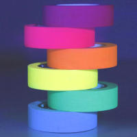 6 Rolls De Cinta Luminosa Seguridad Advertencia UV Reactiva Cinta Fluorescente Para Luz De Banda Neón Gaffer Decoración Para El Hogar - details 2