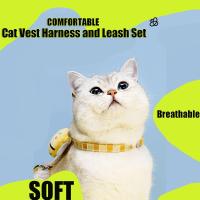 Set De Correa Y Arnes Para Gatos Ajustable Diseño De Abeja Ligero Y Suave Para Mascotas Seguro Para Perros Y Gatos Pequeños Y Grandes - details 0