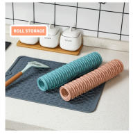 Alfombrilla De Secado Para Utensilios De Cocina Resistente Al Calor Silicona Almohadilla De Aislamiento Para Tazas Y Ollas Multifuncional Decorativa Para Mesa - details 9
