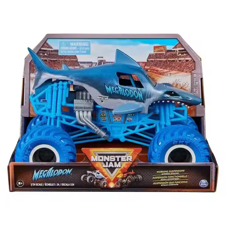 Monster Jam Megalodon escala 1:24 Monster Truck 6066675 SPIN MASTE - 1