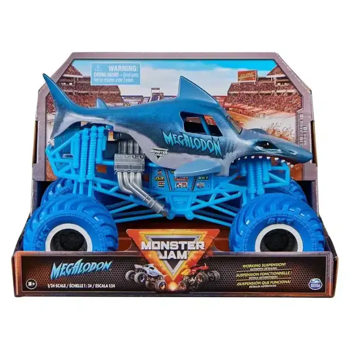 Monster Jam Megalodon escala 1:24 Monster Truck 6066675 SPIN MASTE - 1