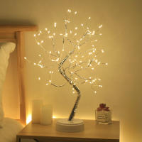 Mini Árbol De Navidad LED Lámpara De Noche Para Decoración De Habitación Y Casa Luz De Fairy Para Adornos Navideños - details 7