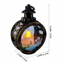 Lámpara De Navidad LED Retro Soporte Para Velas Electrónicas Regalos De Navidad Y Año Nuevo Fuente De Luz Ahorradora De Energía Material PP/Plástico - details 2