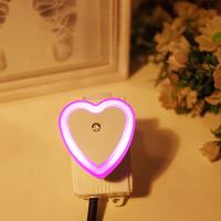 Luces Nocturnas LED En Forma De Corazón Sensor Sin Cable EU/US Plug Para Dormitorio Sala De Estar Habitación De Bebé Iluminación Ecológica - details 2