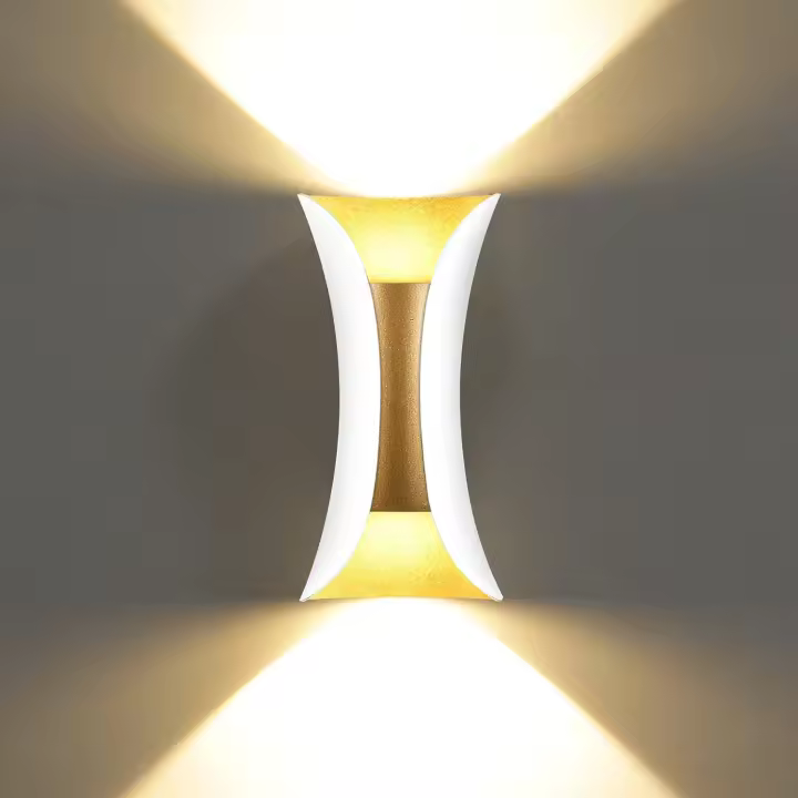 Aplique de pared LED moderno y creativo de 10 W, resistente al agua, IP65, de aluminio, para interiores y exteriores, para dormitorio, sala de estar, baño, entrada, escalera, porche, pasillo [Clase energética A++] - 1