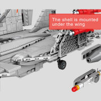 Bloques De Construcción Serie Fuerza Aérea Military J-15 Flying Shark Avión De Combate Juguetes De Avión Para Niños Regalo De Cumpleaños - details 3