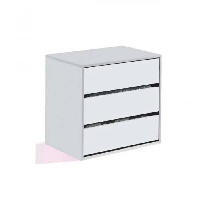 CAMA EXPRESS Cajonera de 3 cajones válida para armario de 60 cm de ancho en color blanco - 1