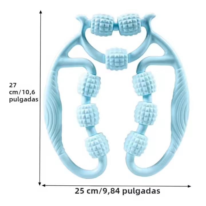 Rodillo De Masaje Para Musculatura Fascial 9 Ruedas Para Aliviar Dolor Muscular En Piernas Y Brazos Reducción De Celulitis - 1