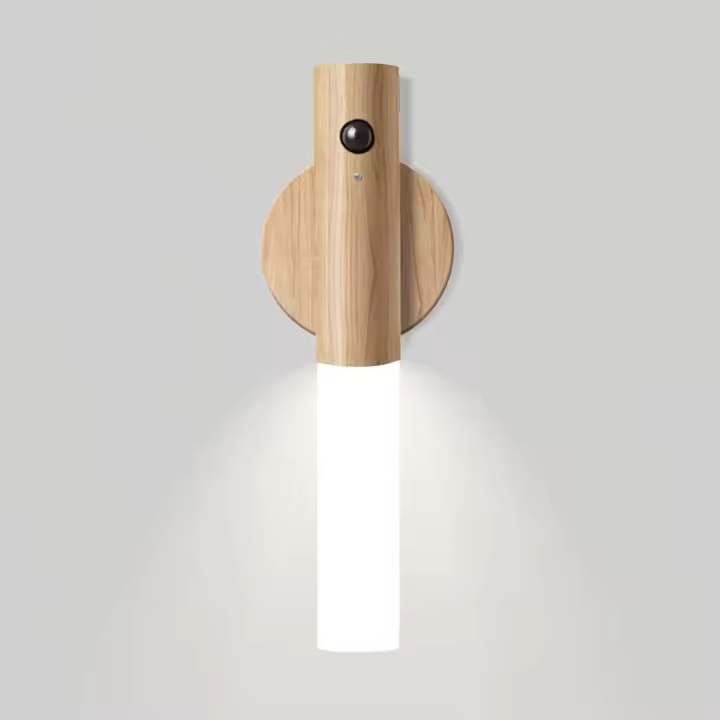 Luz nocturna con sensor de movimiento, luz nocturna magnética para colgar en la pared, recargable por USB, LED portátil de mano - 1