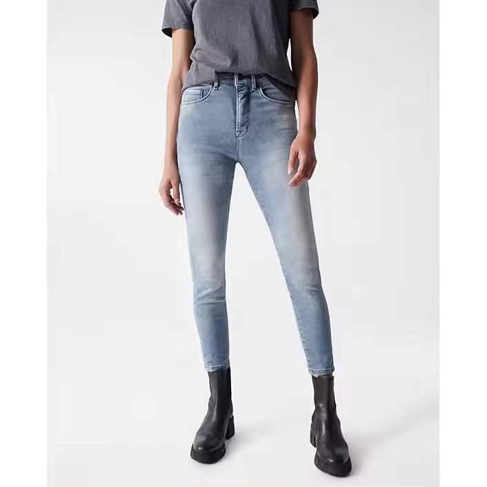 Salsa Vaqueros Secret Glamour Push Pitillo en Denim Lavado,talla fabricante W29 L30 EUR 37 - 1