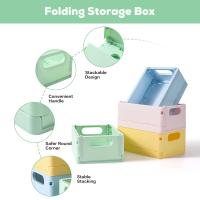 Cesta De Almacenamiento Plegable Para Escritorio De Dormitorio Ecológica De Plástico Para Libros Snacks Y Juguetes - details 2