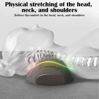 Almohada Masajeadora Eléctrica De Vibration Térmica Para Relaxar La Columna Cervical Reducir La Fatiga Muscular Y Aliviar Los Problemas Del Sueño Y El Dolor De Hombros - details 1