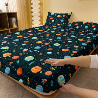 Sábana Ajustable De Tela Mate Con Diseño Cartoon Divertido Para Cama Sin Incluir Almohadillas De Seda Poliéster 100% Para Dormitorio - details 2