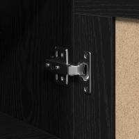 vidaXL Alto Negro Roble 69,5x34x90 cm Madera Engineered - details 6