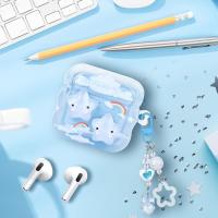 1 funda bonita para Airpods 4 con llavero, compatible con la funda Kawaii Star AirPods de 4.ª generación para mujeres y niñas. - details 2