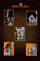 Bloques De Construcción De Castillo De Pesadilla 581PCS Con Fantasma Esqueleto Calabaza Casa Modelo MOC Juguetes Educativos DIY Para Niños Regalos - details 2