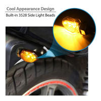2pcs Luces De Señalización LED Para Motocicleta Universal Super Brillantes Mini Moto Amarillas Indicadores LED 12V - details 2