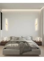 Lámpara De Pared Moderna Minimalista Creativa Con LED Para Dormitorio Sala De Estar Sofá TV Iluminación Ambiental En Oro - details 5