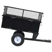 vidaXL Carro remolque inclinable de cortacésped carga de 150 kg - details 1