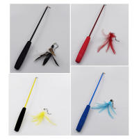 Juguete Para Gatos Telescopio De Tres Secciones Muy Largo Palillo Telescopio Para Gatos Cabeza De Pluma Reemplazable Suministros Para Juguete De Gatos - details 3