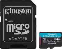Kingston Canvas Go! Plus Micro SDXC SD MicroSDXC 170R A2 U3 V30 Tarjeta de Memoria 64GB / 128GB / 256GB / 512GB SDXC, Clase 30, A2, 170 MB/s, con ADP Adaptador - Ideal para Cámaras de Acción, Drones y Dispositivos Android, Compatible con DJI Osmo Pocket 3 - details 1