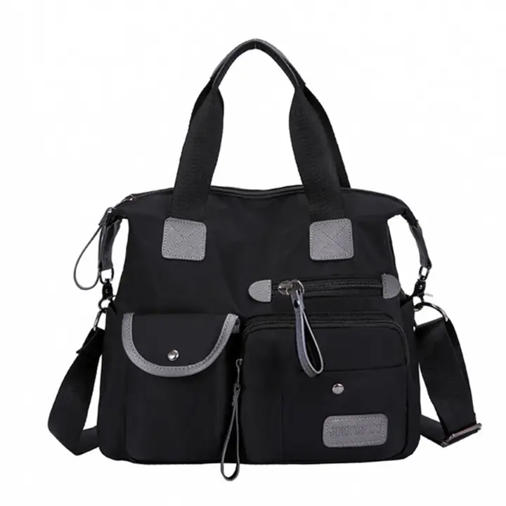 Bolso Bandolera Grande Para Mujer Con Varios Bolsillos Bolso De Viaje Casual Con Multifuncionalidad Bolsa De Hombro - 1