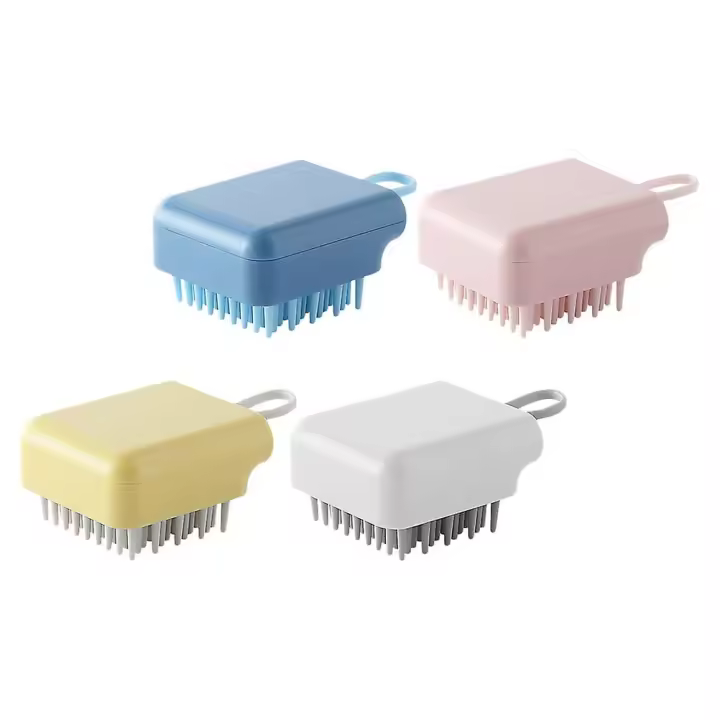 4 Suplementos de masaje para champán, para aliviar el estrés, de silicona, para Ducha, exfoliante de cuero Cabello, gel de sílice - 1