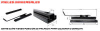 MODAUTO Guias Correderas para Bases de Asiento, Ríeles para Asientos Adaptables, Carrileras para Asientos,Palanca, para Asiento de Conductor, Negro - details 0