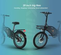 Bicicleta Electricos Adultos Plegable Freestyle KuKirin V1 Pro con neumáticos 20 ", BateríA De Bicicleta EléCtrica 48V 7.5Ah motor 350W, velocidad máxima 45km/h, autonomía 45km, carga máxima 120kg, freno disco dual + freno eléctrico con cesta delantera - details 6