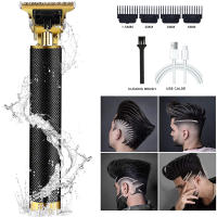 Cortadora De Pelo Para Hombres T9 Vintage Máquina De Corte De Pelo Recargable Rápida De Acero Inoxidable Con Varias Longitudes De Corte - details 3