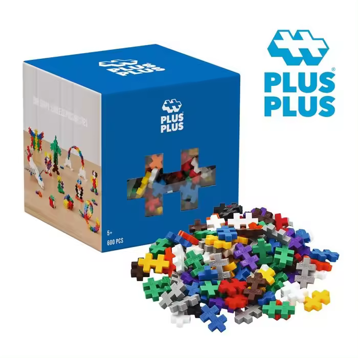 LUDILO JUEGO CUBO DE PIEZAS PLUS PLUS: BASIC 600 PCS PLUS PLUS PLUS PLUS 11x11x11 Cms. - 1