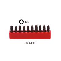 Juego De 10 Piezas De Cabezas De Tornillo Torx Hexagonales 1/4" Magnéticas S2 Aleación Para Destornillador Eléctrico T6-T40 Herramienta De Parafusado - details 9