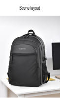 Mochila Ligera Para Hombre Con Gran Capacidad Para Viajes De Negocios Y Transporte Diario. Estilo Moderno Y Atractivo. Impermeable. Con Compartimento Para Computadora. - details 20