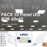 IWIIK Pack x10 Panel LED 60x60 cm 40W, 10 unidades para Falso Techo, Placa LED Driver Lifud, Paneles Bajo Consumo y Gran Luminosidad 4000 Lúmenes, No Flick, Marco Blanco - details 0