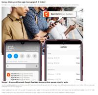 Smart WiFi Garage Door Opener Control Remoto Tuya App Inteligente Compatible Con Alexa Y Google Assistant Sin Hub Necesario Para El Hogar Inteligente - details 8