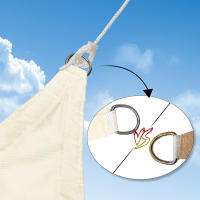 Sail Shade Triangular Impermeable Para Jardín Patio Teléfono De Poliéster Para Baño De Agua Camping Y Senderismo Canopy De Sombra - details 2